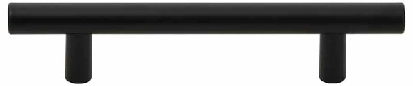 Nábytkové úchytky 10 ks černé rozteč otvorů 96 mm celková délka 150 mm nerezová ocel 155365