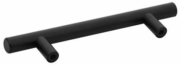 Nábytkové úchytky 10 ks černé rozteč otvorů 96 mm celková délka 150 mm nerezová ocel 155365