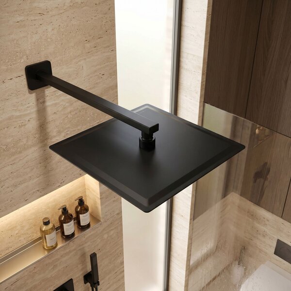 Sprchové rameno čtvercové REA JS-9022B 40cm Black