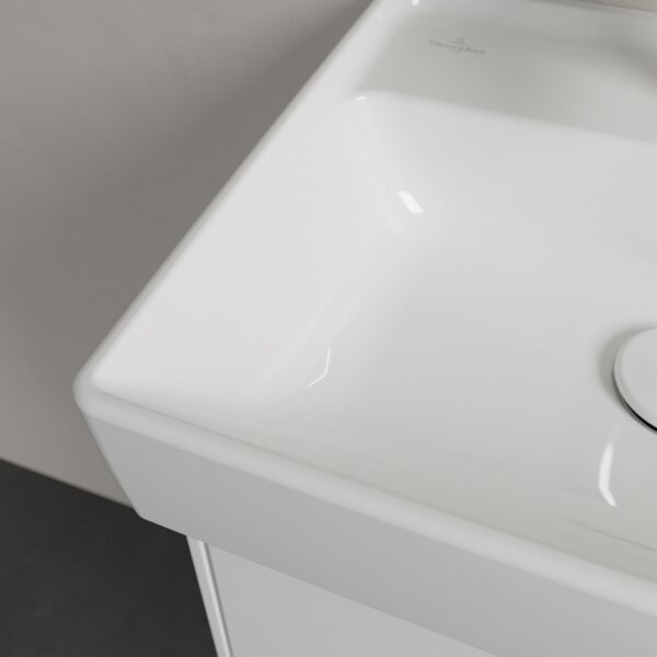 Villeroy & Boch Collaro - Umyvadlo 450x370 mm, s přepadem, alpská bílá 43344501