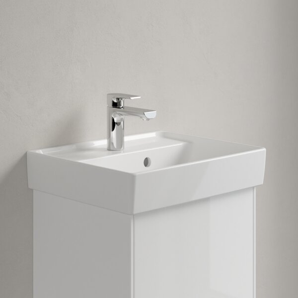 Villeroy & Boch Collaro - Umyvadlo 450x370 mm, s přepadem, alpská bílá 43344501