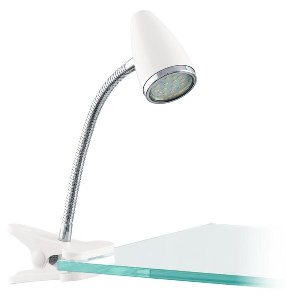 Eglo 902368 - LED Lampa s klipem RICCIO 1xGU10/2,8W/230V bílá/lesklý chrom