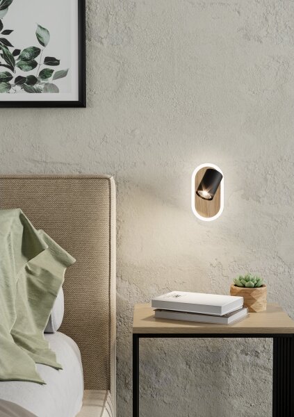 Eglo 901631 - LED Nástěnné bodové svítidlo RIMBOCCHI LED/7W/230V hnědá/černá