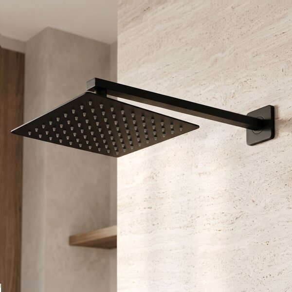 Sprchové rameno čtvercové REA JS-9022B 40cm Black