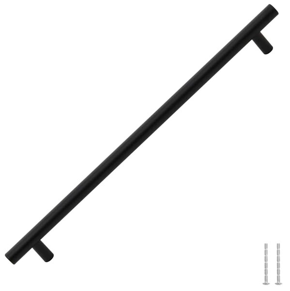 Nábytkové úchytky 5 ks černé 320 mm nerezová ocel 155370