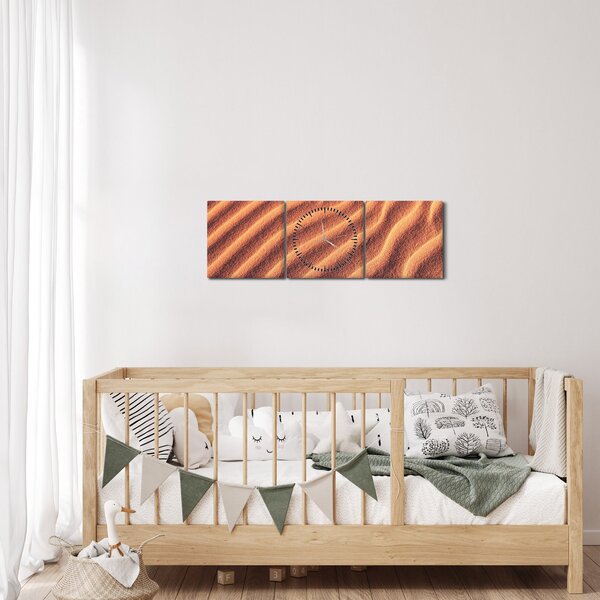 Obraz pouště (s hodinami) (90x30 cm)