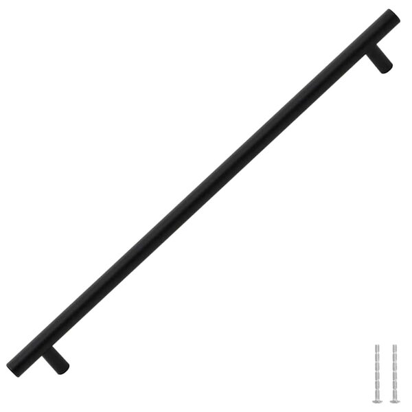 Nábytkové úchytky 5 ks černé 480 mm nerezová ocel 155371