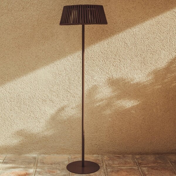 Kave Home Hnědá zahradní solární LED lampa Aldet 160 cm