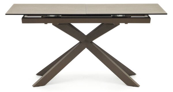 Hnědý rozkládací jídelní stůl s keramickou deskou 90x160 cm Atminda – Kave Home