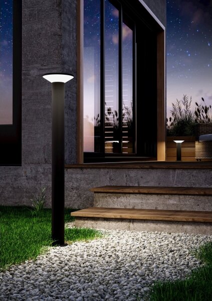 Eglo 901841 - LED Venkovní lampa RIGOSA LED/10W/230V 35 cm IP44 černá