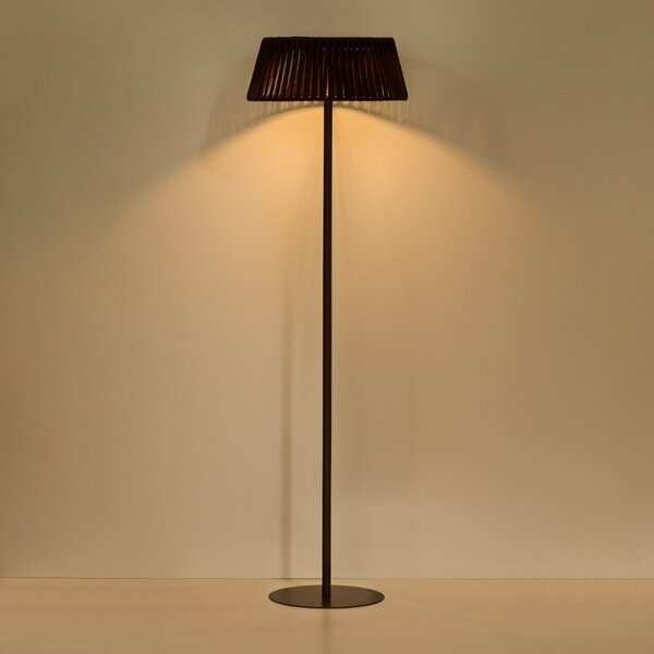Kave Home Hnědá zahradní solární LED lampa Aldet 160 cm