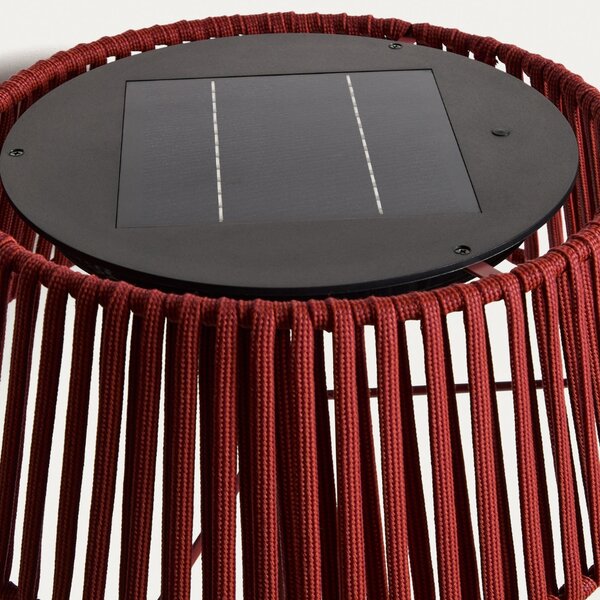 Kave Home Terakotově červená solární LED lampa Aldet 160 cm