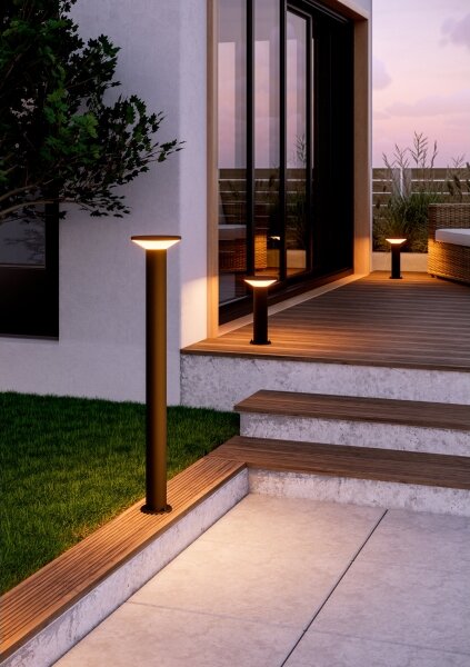 Eglo 901841 - LED Venkovní lampa RIGOSA LED/10W/230V 35 cm IP44 černá
