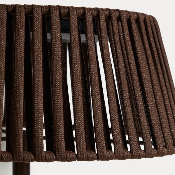 Kave Home Hnědá zahradní solární LED lampa Aldet 160 cm