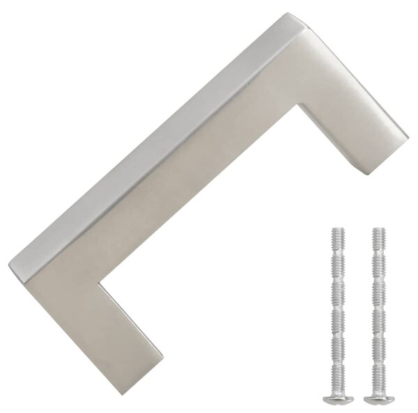 Nábytkové úchytky 10 ks stříbrné 64 mm nerezová ocel 155380