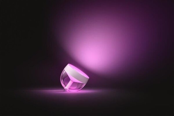 Philips Hue Iris (gen4) 8719514264465 LED náladová stolní lampa 8,1W 2000-6500K+RGB bílá/průhledná IP20 Bluetooth