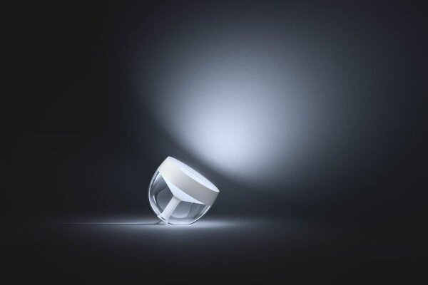 Philips Hue Iris (gen4) 8719514264465 LED náladová stolní lampa 8,1W 2000-6500K+RGB bílá/průhledná IP20 Bluetooth