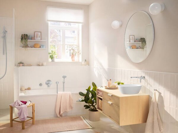 Hansgrohe Rebris S - Páková umyvadlová baterie pod omítku, montáž na stěnu s výtokem 20 cm, chrom 72528000