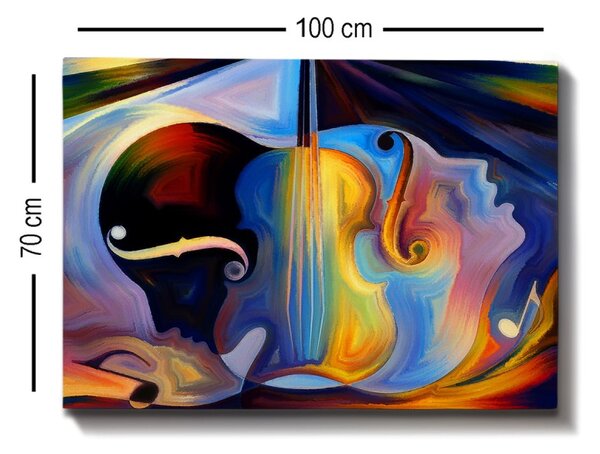 Wallity Obraz ABSTRACT MUSIC 70 x 100 cm