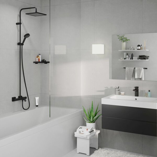 Hansgrohe Vernis Shape Showerpipe 240 1jet s vanovým termostatem, matná černá 26900670