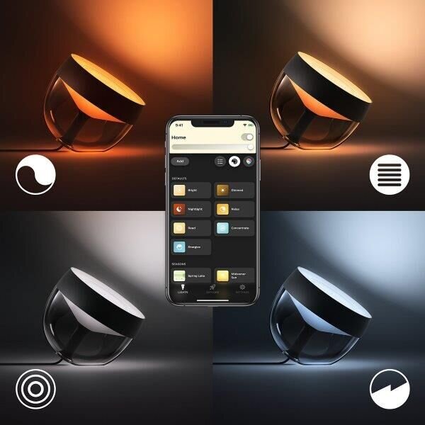 Philips Hue Iris (gen4) 8719514264489 LED náladová stolní lampa 8,1W 2000-6500K+RGB černá IP20 Bluetooth