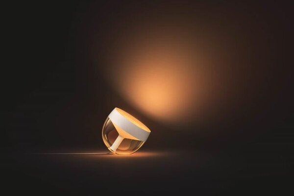 Philips Hue Iris (gen4) 8719514264465 LED náladová stolní lampa 8,1W 2000-6500K+RGB bílá/průhledná IP20 Bluetooth