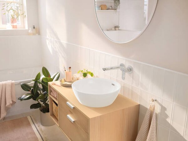 Hansgrohe Rebris S - Páková umyvadlová baterie pod omítku, montáž na stěnu s výtokem 20 cm, chrom 72528000