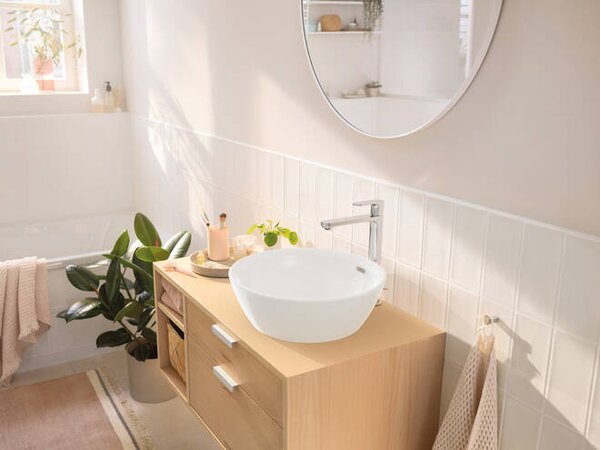Hansgrohe Rebris S - Páková umyvadlová baterie 240 CoolStart pro umyvadlové mísy bez odtokové soupravy, chrom 72582000