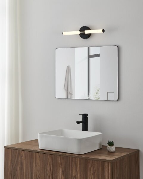 Eglo 901852 - LED Koupel. osvětlení zrcadla RAMOLA LED/7,5W/230V 45cm IP44 černá