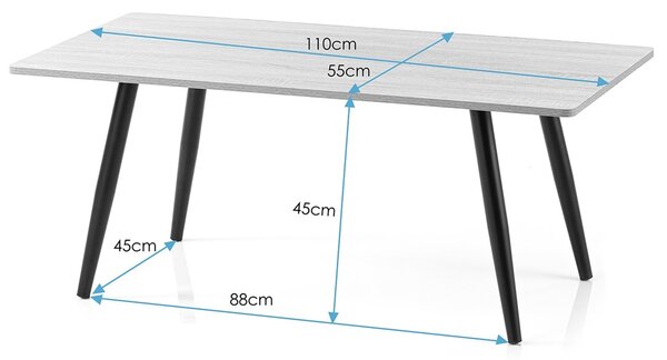 Konfereční stůl s deskou v dekoru dub PYXE 110x55 cm