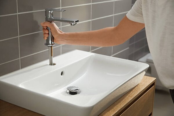 Hansgrohe Rebris E páková umyvadlová baterie 110 CoolStart bez odtokové soupravy, chrom 72560000