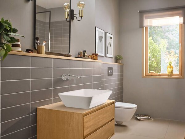 Hansgrohe Rebris E páková umyvadlová baterie pod omítku, montáž na stěnu s výtokem 20 cm, chrom 72568000