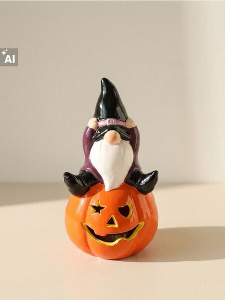 Sinsay - Halloweenská LED dekorace ve tvaru skřítka na dýni - vícebarevná