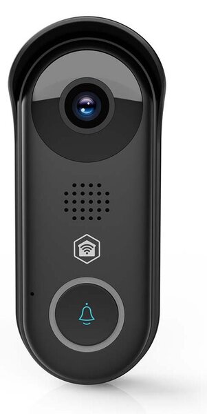 Nedis WIFICDP11BK - Chytrý videozvonek se senz. 5V Full HD 1080p IP54 Wi-Fi Tuya