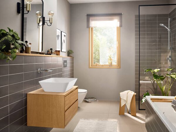 Hansgrohe Rebris E páková umyvadlová baterie pod omítku, montáž na stěnu s výtokem 20 cm, chrom 72568000