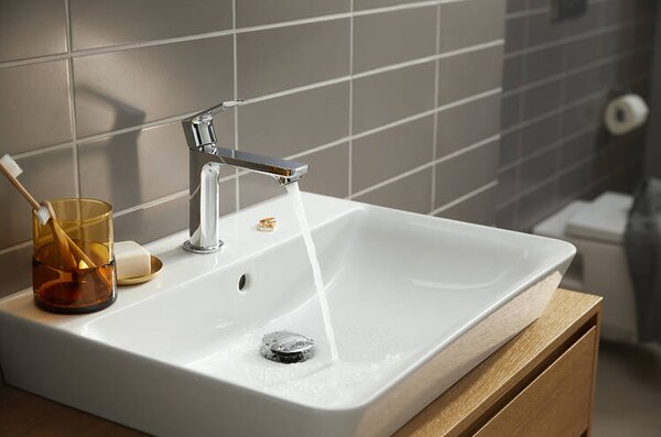 Hansgrohe Rebris E páková umyvadlová baterie 110 CoolStart bez odtokové soupravy, chrom 72560000