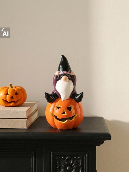 Sinsay - Halloweenská LED dekorace ve tvaru skřítka na dýni - vícebarevná