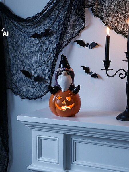 Sinsay - Halloweenská LED dekorace ve tvaru skřítka na dýni - vícebarevná