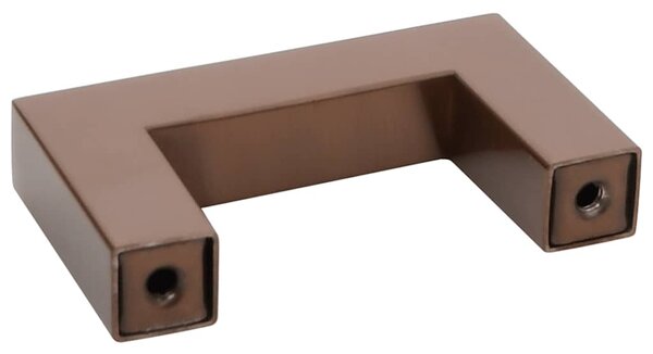 Nábytkové úchytky 10 ks bronzové 64 mm nerezová ocel 155404