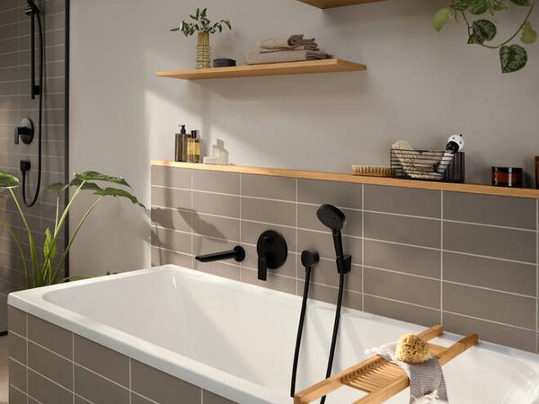 Hansgrohe Rebris E páková vanová baterie pod omítku pro iBox universal, matná černá 72468670