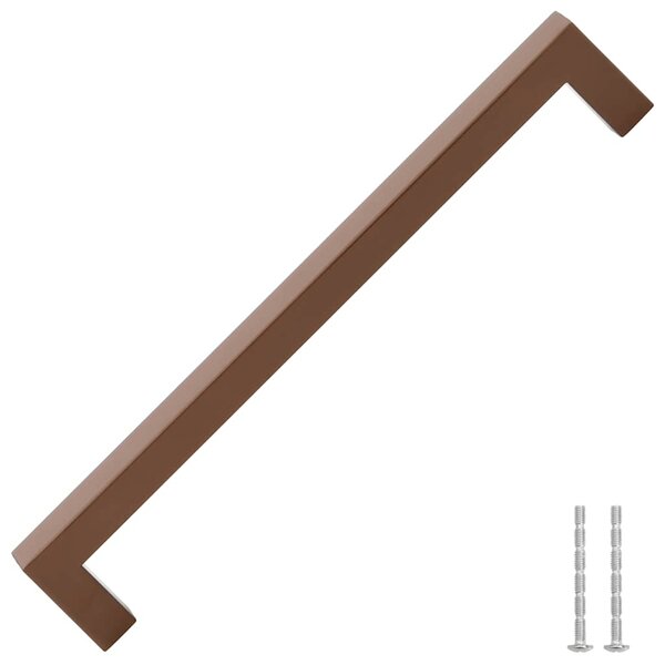 Nábytkové úchytky 5 ks bronzové 224 mm nerezová ocel 155409