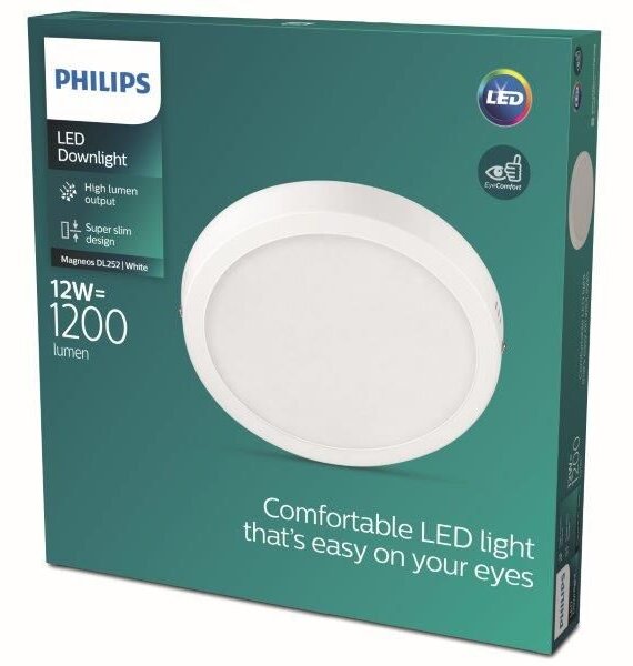 Philips 8719514328679 Magneos Slim DL252 stropní svítidlo LED D210mm 12W/1200lm 2700K bílá