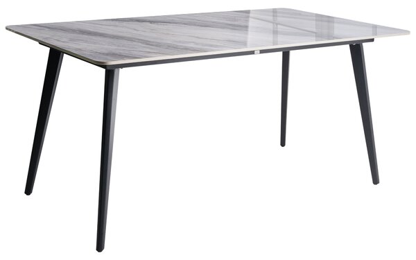 Zahradní jídelní stůl RODALLO 160 cm 90 cm Kámen Šedý mramor