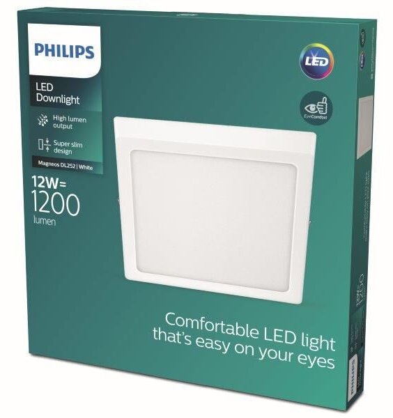 Philips 8719514328716 Magneos Slim DL252 stropní svítidlo LED 12W/1200lm 2700K bílá