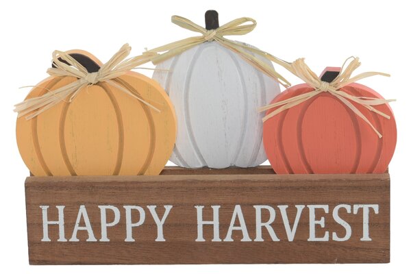 Sinsay - Stojící dekorace s motivem dýně a nápisem „Happy Harvest“ - vícebarevná
