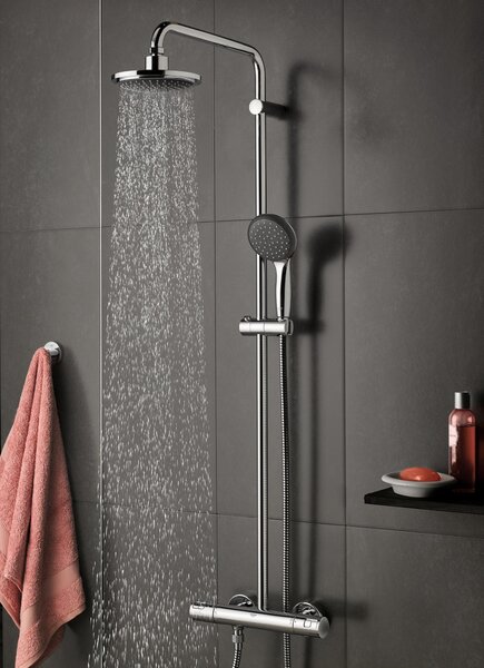 GROHE Vitalio Start System 160 - Sprchový systém s termostatem na zeď, Chrom 27960000
