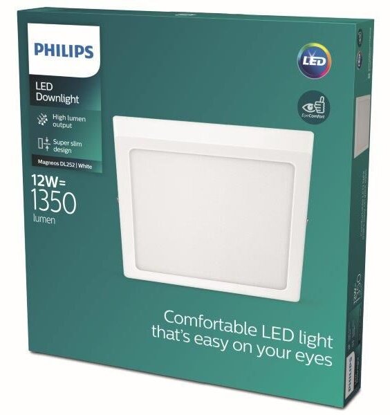 Philips 8719514328860 Magneos Slim DL252 stropní svítidlo LED 12W/1350lm 4000K bílá