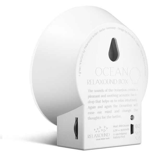 Relaxační zvuková dekorace Oceanbox Classic White
