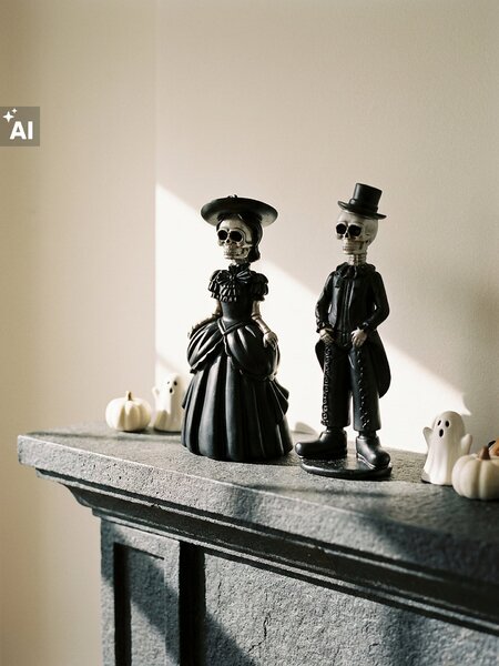 Sinsay - Halloweenské dekorace 2 pack - černá