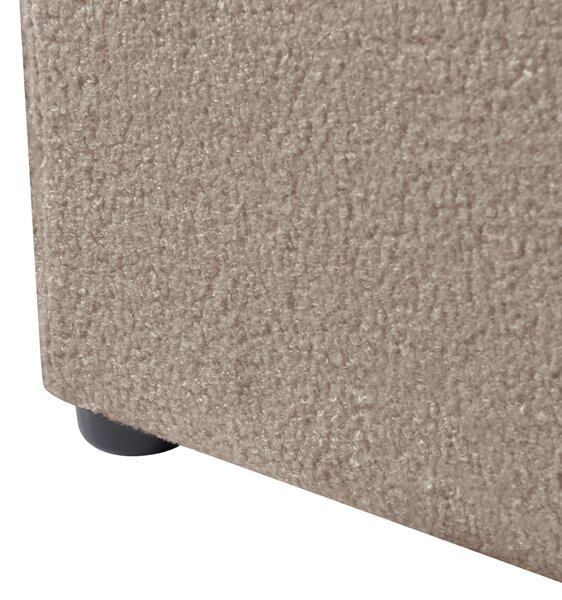 Postel s úložným prostorem Buklé MONTLAUR 140 x 200 cm Taupe